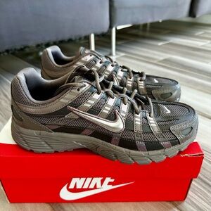 Big Kids' Nike P-6000 Running Shoes - Cave Stone/Metallic Silver - 7Y